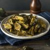 A healthy bowl of artichokes for the Grilled Artichoke Salad