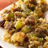 A delicious Sausage Cornbread Stuffing great for the holidays