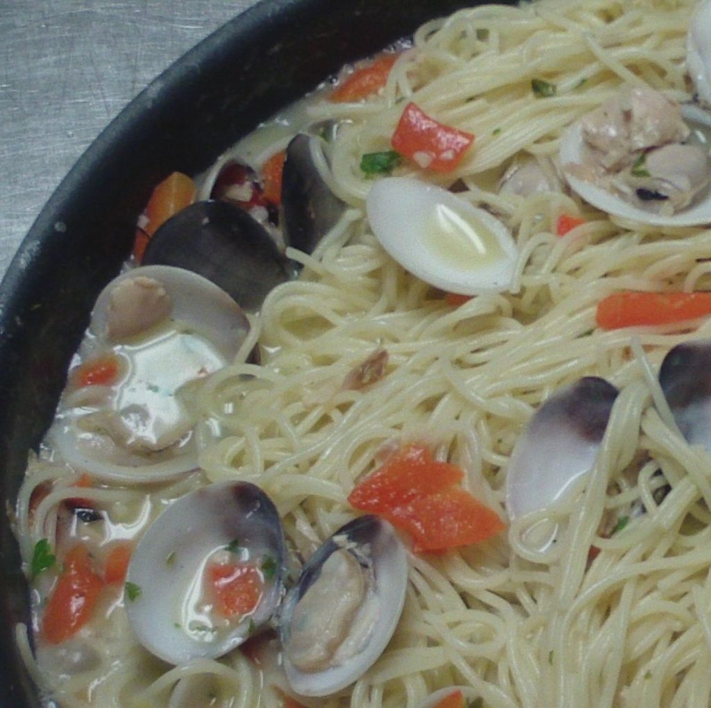 Angel Hair with White Clam Sauce The Chef's Cooking School