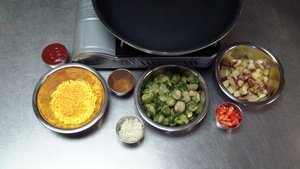veg burrito build ingredients